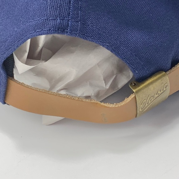 Vintage Classic Sportswear Embroidered HARZA Hat Adjustable Leather Clasp Blue - Picture 6 of 9
